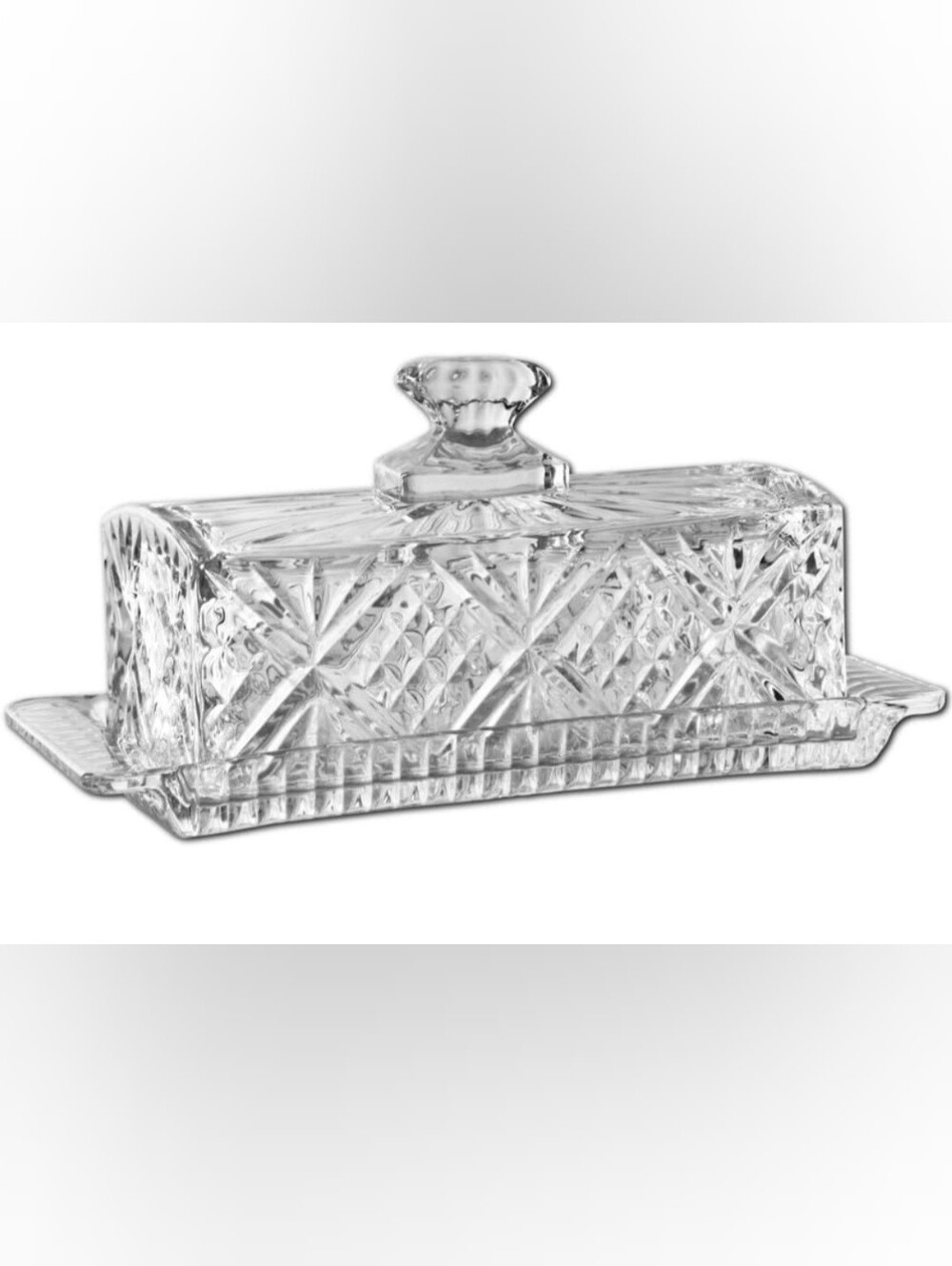 James Scott Crystal Covered Butter Dish (EBA1-2)
